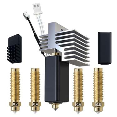 Imagem de LiebeWH Kit de Substituição Hotend de 0,4 Mm para Extrusora de Impressora 3D de Carbono Com Bicos de 0,2 Mm 0,4 0,6 0,8
