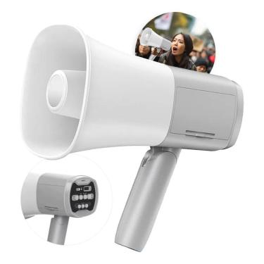 Imagem de 2X Megafone Gravador Amplificador Recarregável