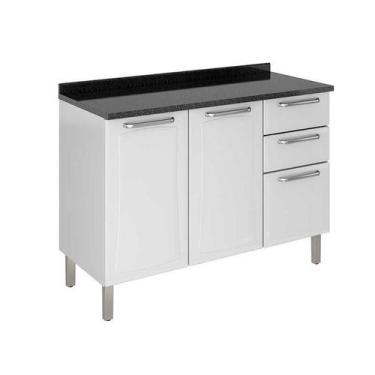 Imagem de Balcão de Cozinha IG3G2-120 Társila Itatiaia Branco Neve, Branco Neve