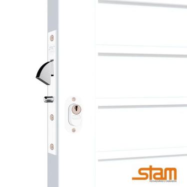 Imagem de Fechadura Bico Papagaio Porta Correr Stam 901 Gorje - Branco