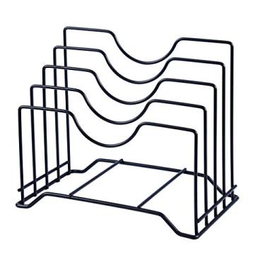 Imagem de Escorredor de cozinha prateleira de faca suporte de tábua de cortar panela tampa de panela placa de suporte organizador de revistas de armazenamento de utensílios de cozinha