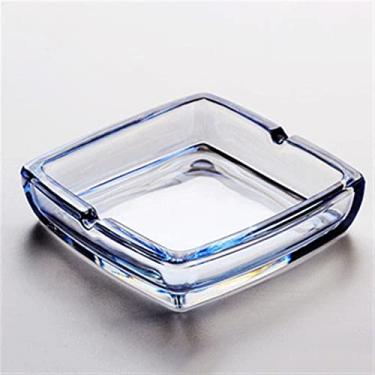 Imagem de Cinzeiro de vidro de cristal cinzeiro doméstico sala de estar restaurante cinzeiro grande Phnom Penh cinzeiro quadrado de vidro de cristal bandeja de fumaça (002)