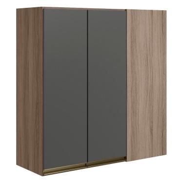 Imagem de Armario Canto Reto 2 Portas Mdf 86 Cm Kali 12043 Carvalho