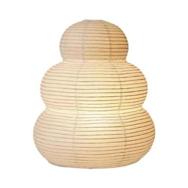 Imagem de Luminária De Mesa Akari Noguchi Em Papel De Arroz Branco, Design Japon