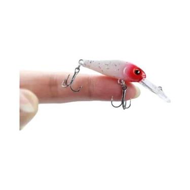 Imagem de Isca Artificial Minnow De Plástico Rígido Com Olhos 3D, 3.5cm, 2.4g, J