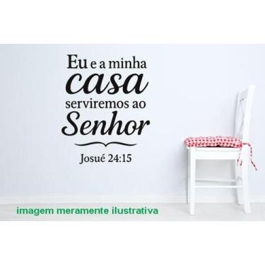 Imagem de Adesivo De Parede Josué 24:15 - Lojinha Da Luc Adesivos