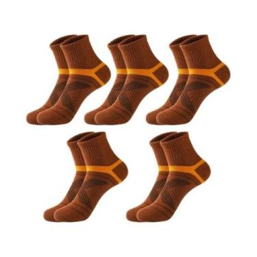 Imagem de Meias Esportivas Pretas Masculinas, 3/5/10/20 Pares, Respiráveis, Casu