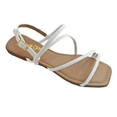Imagem de Sandalia Rasteira Moda Pé Com Tiras Napa-Feminino