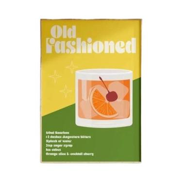 Imagem de Pintura Em Tela De Desenho Animado De Suco De Frutas, Sangria, Negroni