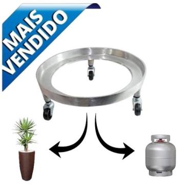 Imagem de Suporte para botijão de gás e vaso de plantas - Panelapanela
