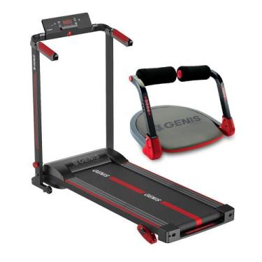 Imagem de Esteira Ergométrica Dobrável GT 500 e Plataforma Abdominal Ab Max Geni