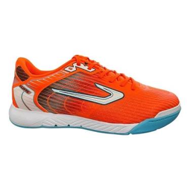 Imagem de Tenis Futsal Topper Elite Pró Indoor Amortecedor Lançamento, Laranja, 
