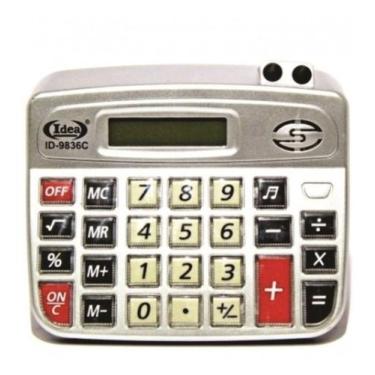 Imagem de Calculadora De Mesa Grande Eletrônica Id-9836 C/8 Digitos - Idea