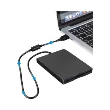 Imagem de Unidade De Disquete USB Portátil De 3,5 Polegadas 1,44 MB Leitor De Di