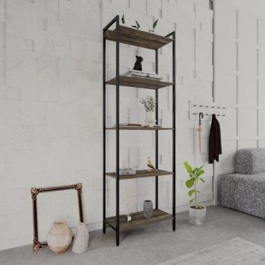 Imagem de Estante de Livros Industrial Aço 60CMX187CM Multiuso 5 Prateleiras Act