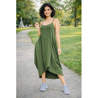 Imagem de Vestido Transpassado Moda Femenina - nascimentomodas2020, Verde milita