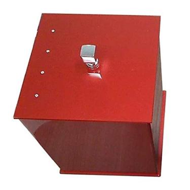 Imagem de Lixeira Quadrada em Acrílico Com Strass Cereja Decor Acrílicos