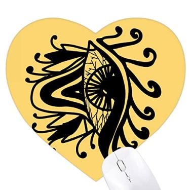 Imagem de Mouse pad de borracha com estampa de olhos misteriosos para escritório