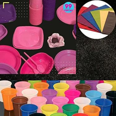 Imagem de Kit Festa Menina com Guardanapo 100 Pessoas