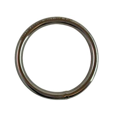 Imagem de Anel redondo de aço inoxidável 316 soldado 9 mm x 80 mm (3/8" x 3 3/16") grau marinho