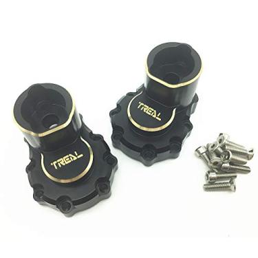 Imagem de Treal Capa interna traseira de latão para porta e suportes para eixo de transmissão (2) peças escurecidas para Traxxas TRX-4