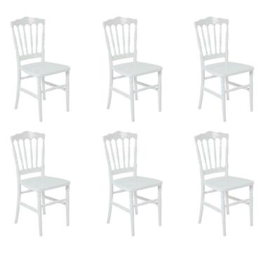 Imagem de Conjunto com 6 Cadeiras Dior Resina Branco