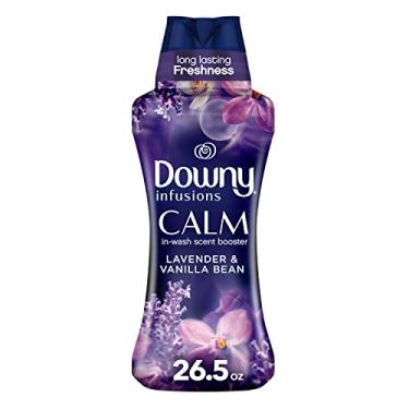 Imagem de Downy Infusions – Contas estimuladoras de perfume de lavanderia para lavadora, calma, lavanda e baunilha, 750 g, use com amaciante