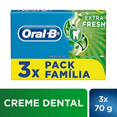 Imagem de Creme Dental Oral-B Extra Fresh 70g c/ 3 unidades, Oral B
