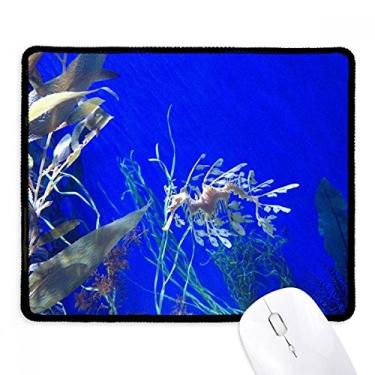 Imagem de Mouse pad Ocean Deep Water Blue Hippocampus Water Tapete de borracha para jogos