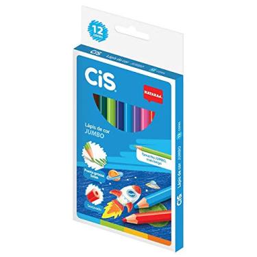Imagem de Lápis de Cor Sextavado Jumbo, CiS, 48.8500, Ponta Grossa 5mm, 12 Cores