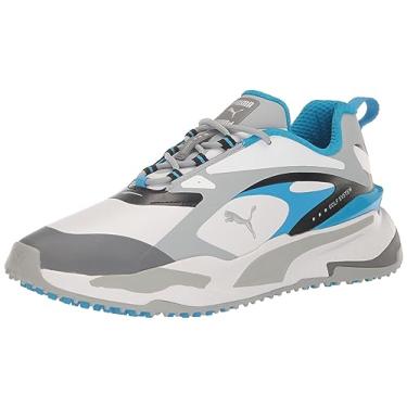 Imagem de PUMA Tênis de golfe masculino Gs-Fast, Puma Branco/pedreira/mergulho oceânico, 43