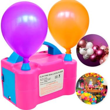 Imagem de HOLTTER, Inflador de Balão Bexiga 110V/220V Compressor Elétrico de Balão Profissional Automático Portátil Rápido Resistente Versátil para Eventos Decoração (110, Volts)
