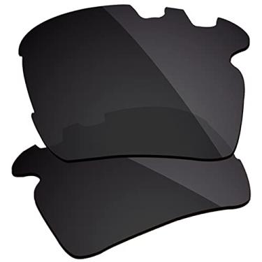 Imagem de Firtox Lentes polarizadas de substituição compatíveis com óculos de sol Oakley Flak 2.0 XL ventilados OO9188 - Stealth Black