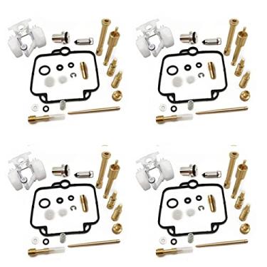 Imagem de Kit de reparo de carburador junta de parafuso de ar assento de agulha flutuante com flutuador de carburador para Suzuki GS500E 1989-2000 GS 500 GS500 E (Cor: 4 conjuntos)