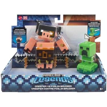 Imagem de Boneco - Mineraft Legends Creeper vs Piglin Bruiser MATTEL