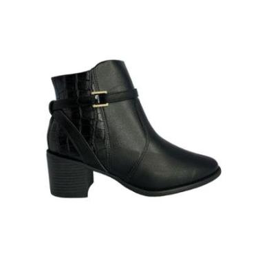 Imagem de BOTA COMFORTFLEX CANO CURTO COM FIVELA LATERAL - 24-92304-Feminino