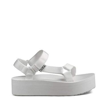 Imagem de Teva Sandália feminina W Flatform Universal, Branco brilhante, 40