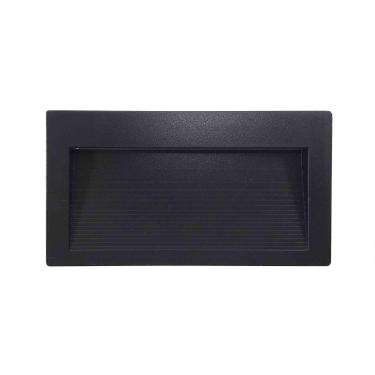 Imagem de Balizador Sobrepor Preto LED Retangular 11CM 3W 3000K Externo/Escada Save Energy
