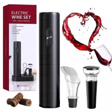 Imagem de Abridor Vinho Luxo Automático Elétrico Saca Rolha Adega - Eletric Wine