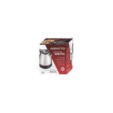 Imagem de Chaleira Eletrica 1,8 Litros Inox Agratto 127V, Preto e Prata, 110V