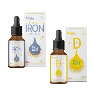 Imagem de Combo Ferro em gotas (Iron Plus) + Vitamina D Baby & Kids - True Source