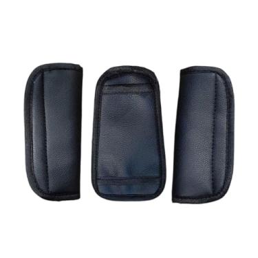 Imagem de Kokiya Capa protetora de ombro para alça de carrinho de bebê, almofada de virilha portátil, protetor de cinto de segurança para assento infantil, carrinhos, Preto