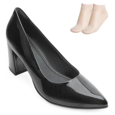 Imagem de Scarpin Salto Piccadilly e Meia PD24-74513 VZ, Preto, 38