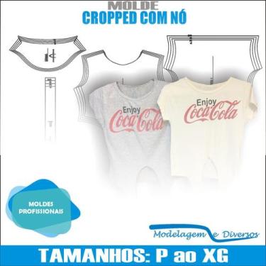 Imagem de Molde Cropped De Amarrar, Modelagem&Diversos, Tamanhos P Ao Xg