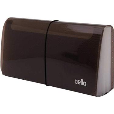 Imagem de Pasta Sanfonada Plastica Porta Cheque 31 Divisoes Fume - 01 Unidade Dello, Fume