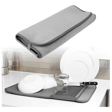 Imagem de tapete Escorredor Louça Pia Prato Copo dobrável portátil - Vijoli