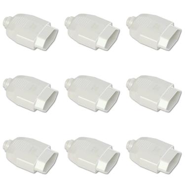 Imagem de Kit Plugue Fêmea 2P+T 20A 250Vca Branco 50 peças