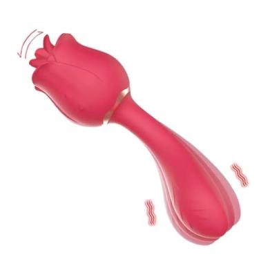 Imagem de LEQC Rose Toy Vibrator para mulheres - Vibrador Rose Sex G Spot atualizado 2 em 1 estimulador clitoriano Butt Plug, Rose Vibrador para casais Jogos de brinquedos sexuais adultos