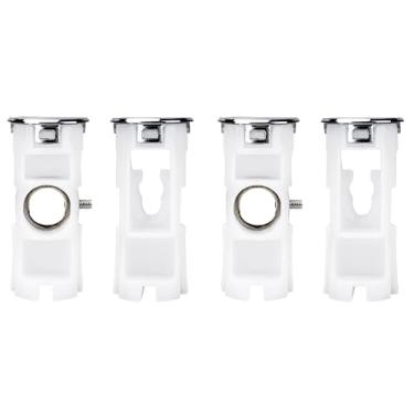 Imagem de 4 peças (2 pares) DA61-07540A Kit de suporte de maçaneta de porta de freezer para peças de maçaneta de freezer e geladeira Samsung AP5578979, 3160453, PS4145181