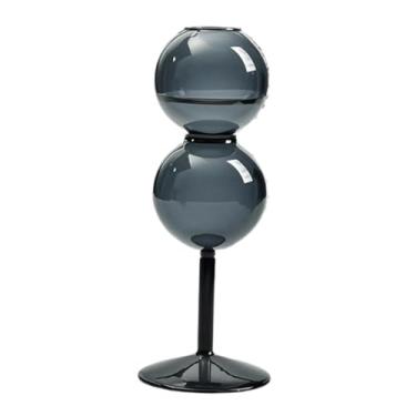 Imagem de IEUDNS Decoração de tabela de vaso de vidro Decoração minimalista Vaso de flor moderna Arranjo floral para o canto do quarto do escritório da peça